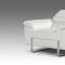 Highline Sofa Set 3Pc in Snow White Full Leather by VIG