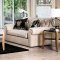 Parshall Sofa SM2272 in Beige Distressed Leather-Like Fabric