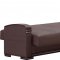 Alpine Sectional Sofa in Brown Bonded Leather by Empire