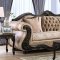 Talitha Sofa SM6310 in Cream Chenille & Leatherette w/Options