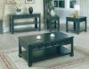 Vintage Black Transitional Coffee Table w/Optional Items