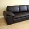 Modern Sectional Sofa with Tufted Leather Upholstery