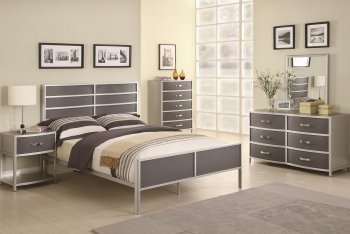 Two-Tone Finish Modern 4Pc Kid's Bedroom Set [CRBS-400391-4pc]