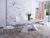 992 Dining Table by ESF w/Glass Top & Optional 6138 Chairs