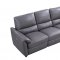 S557 Power Motion Sofa Gray Leather by Beverly Hills w/Options