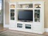 Vintage White Modern Hartford Expandable Entertainment Wall Unit