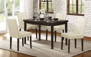 Ahmet 5039-48 Dining Set 5Pc in Espresso by Homelegance [HEDS-5039-48 Ahmet]