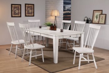 Adriel 72410 Dining Table in Antique White by Acme w/Options [AMDS-72410-Adriel White]