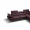 A761 Sectional Sofa in Maroon Leather by J&M