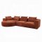 Aceso Sectional Sofa LV03240 in Brown Chenille Fabric by Acme