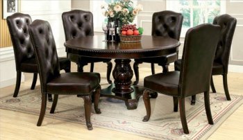 CM3319RT Bellagio Dining Table in Brown Cherry with Options [FADS-CM3319RT-3319L Bellagio]