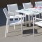 Ritz Outdoor Dining Set 9Pc in White w/Savoy Table by Bellini