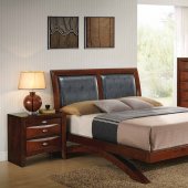 B285 Bedroom in Cherry w/B287 Bed & Optional Casegoods