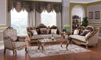 Feather Traditional Sofa in Fabric w/Optional Items [ADS-Feather]