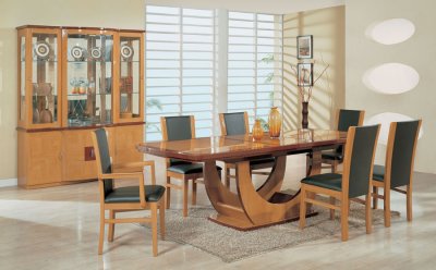 Two-Tone Contemporary Dining Set