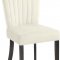 Shelby Dining Chair 725 Set of 2 Cream Velvet Fabric by Meridian