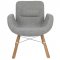 Milwood Set of 2 Accent Chairs MW25GRT in Grey by LeisureMod