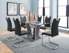 Betmar 7Pc Dining Set 5577GY-72 Chrome & Dark Gray - Homelegance