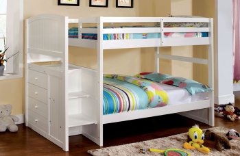 CM-BK922T Appenzell Twin/Twin Bunk Bed in White [FAKB-CM-BK922T Appenzell]