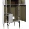 Yoela Wine Cabinet AC01996 in Leather & Aluminum by Acme