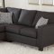 3510 Sectional Sofa in Charcoal Chenille Fabric