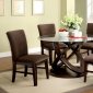 CM3773T Atwood I 5Pc Dinette Set in Dark Walnut w/Glass Top