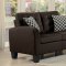 Sinclair Sofa & Loveseat Set 8202CH-3 in Chocolate Homelegance