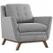 Beguile EEI-1800 Sofa in Light Gray Fabric by Modway w/Options