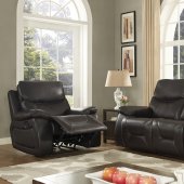 Beverly Reclining Sofa in Dark Brown w/Optional Items