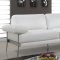 Eilidh Sectional Sofa CM6422WH in White Breathable Leatherette