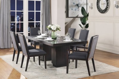 Larchmont Dining Table 5424-78 in Ash by Homelegance