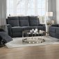 Elijah Motion Sofa 55110 in Slate Blue Chenille - Acme w/Options