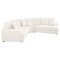 Emberson Sectional Sofa 3Pc 508851 in Ivory by Coaster w/Options