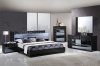 Manhattan Bedroom in Black by Global w/Platform Bed & Options