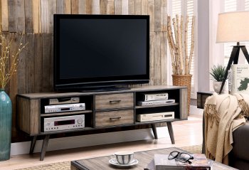 Vilhelm III CM5360 TV Console in Gray w/Metal Frame [FATV-CM5360-TV-Vilhelm III]