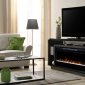 David Electric Fireplace Media Console in Smoke by Dimplex