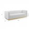 Charisma Sofa in White Velvet Fabric by Modway w/Options