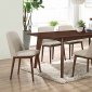 Malone Dining Table 105351 in Dark Walnut Coaster with Options