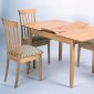 Natural Finish Casual Contemporary 5Pc Dining Set