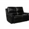 Tesla Power Motion Sofa & Loveseat Set MNY2799 in Black