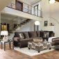 Bonaventura Sectional SM5143BR in Brown Microfiber