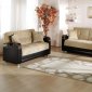 Luna Marletto Mustard Sofa Bed by Sunset in Fabric & Leatherette