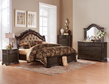 Londrina Bedroom 1917 in Deep Cherry by Homelegance w/Options [HEBS-1917 Londrina]