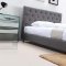 Miles II Bed in Gray Fabric by Casabianca