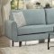 Wrasse Sofa 9944TL in Teal by Homelegance w/Options