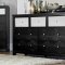 Odelia Bedroom Set 1708BK in Black & Pearl by Homelegance