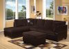 55975 Connell Sectional Sofa in Chocolate & Espresso by Acme