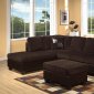 55975 Connell Sectional Sofa in Chocolate & Espresso by Acme