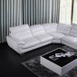 8468 Sectional Sofa in White Eco-Leather by VIG