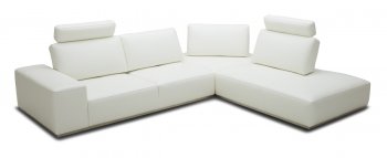 Martha Sectional Sofa 5615B in Off-White Leather by VIG [VGSS-Martha 5615B Off-White]